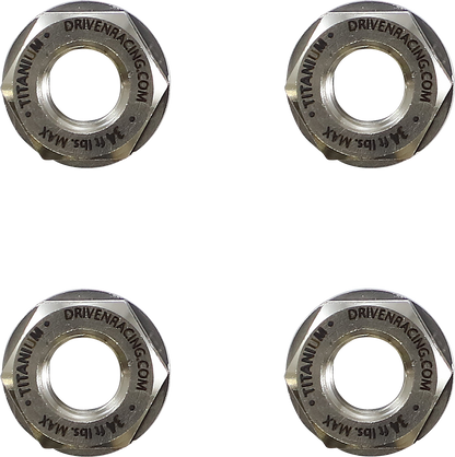 DRIVEN RACING Sprocket Nuts - Titanium - 4 Pack DSN-7 TN