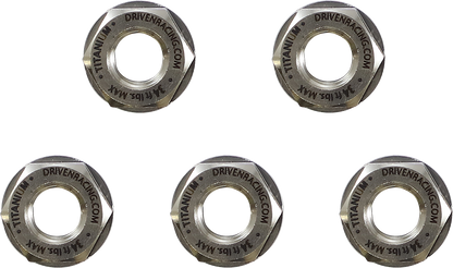 DRIVEN RACING Sprocket Nuts - Titanium - 5 Pack DSN-5 TN