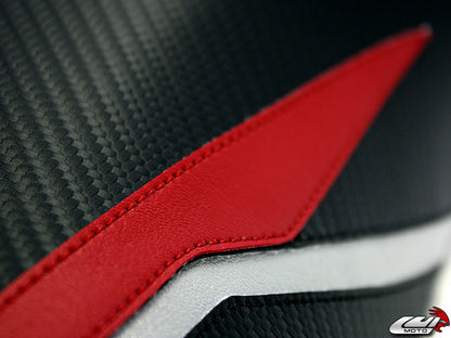 LUIMOTO Raven Edition Rider Seat Cover for the YAMAHA R1 (09-14)