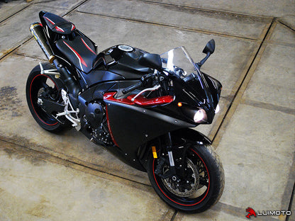 LUIMOTO Raven Edition Rider Seat Cover for the YAMAHA R1 (09-14)