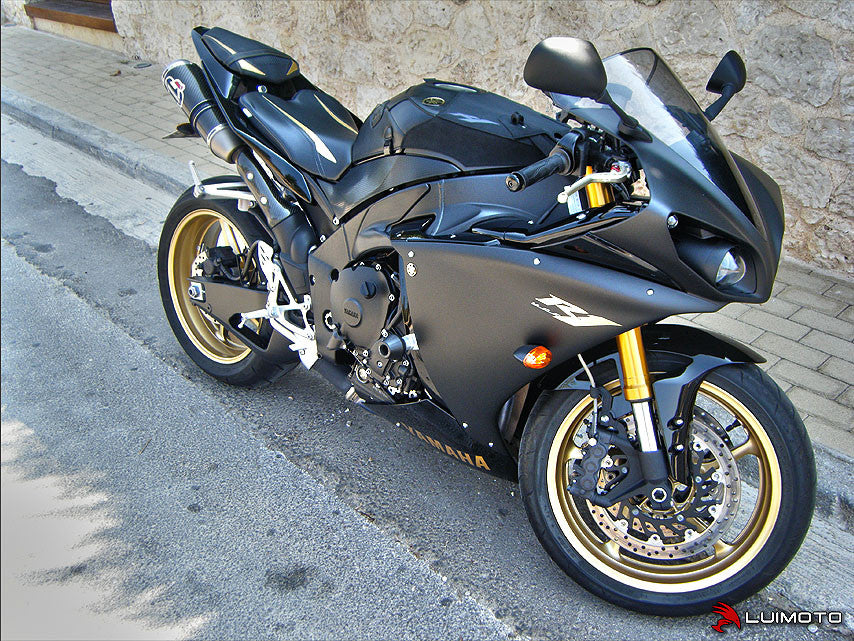 LUIMOTO Raven Edition Rider Seat Cover for the YAMAHA R1 (09-14)