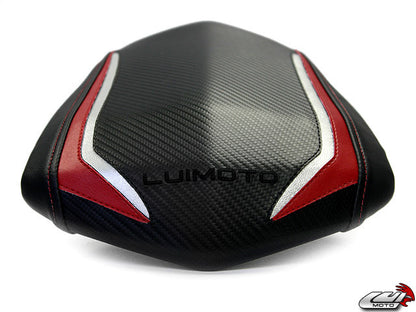 LUIMOTO Raven Edition Passenger Seat Cover for the YAMAHA R1 (09-14)