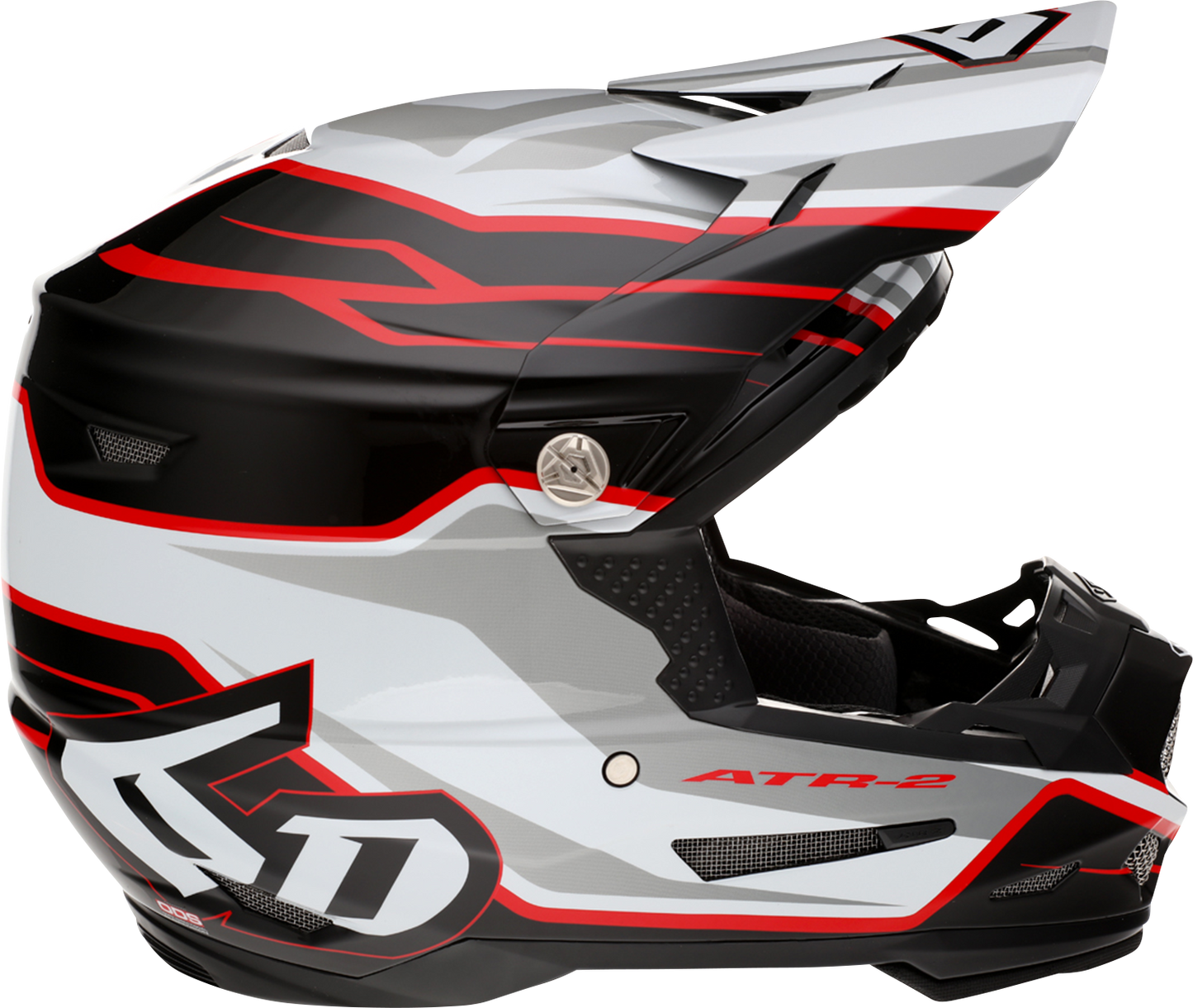 6D HELMETS ATR-2 Helmet - Phase - White/Red - XS 12-2834