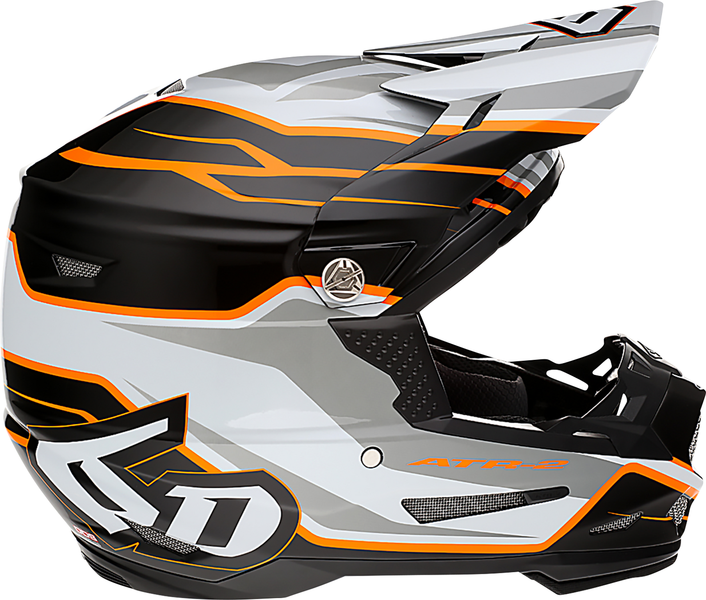 6D HELMETS ATR-2 Helmet - Phase - White/Orange - Large 12-2827