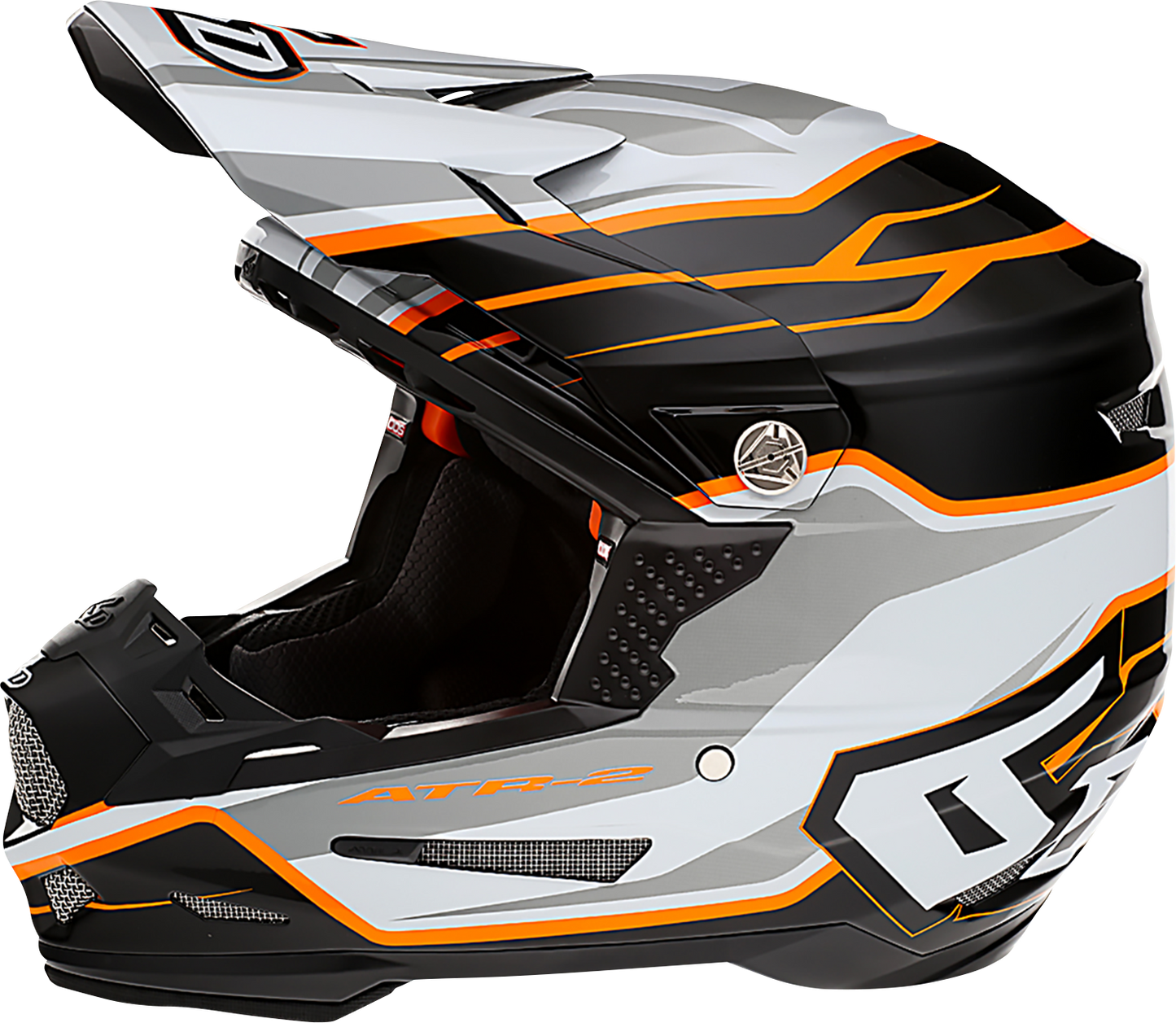 6D HELMETS ATR-2 Helmet - Phase - White/Orange - Large 12-2827