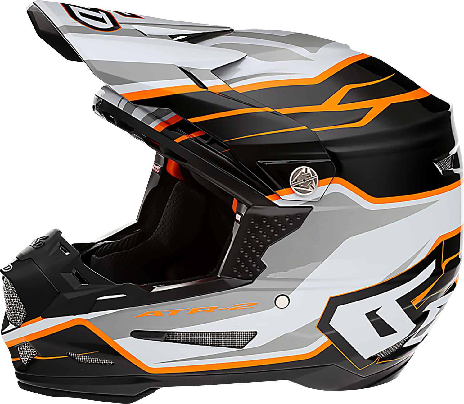 6D HELMETS ATR-2 Helmet - Phase - White/Orange - Large 12-2827