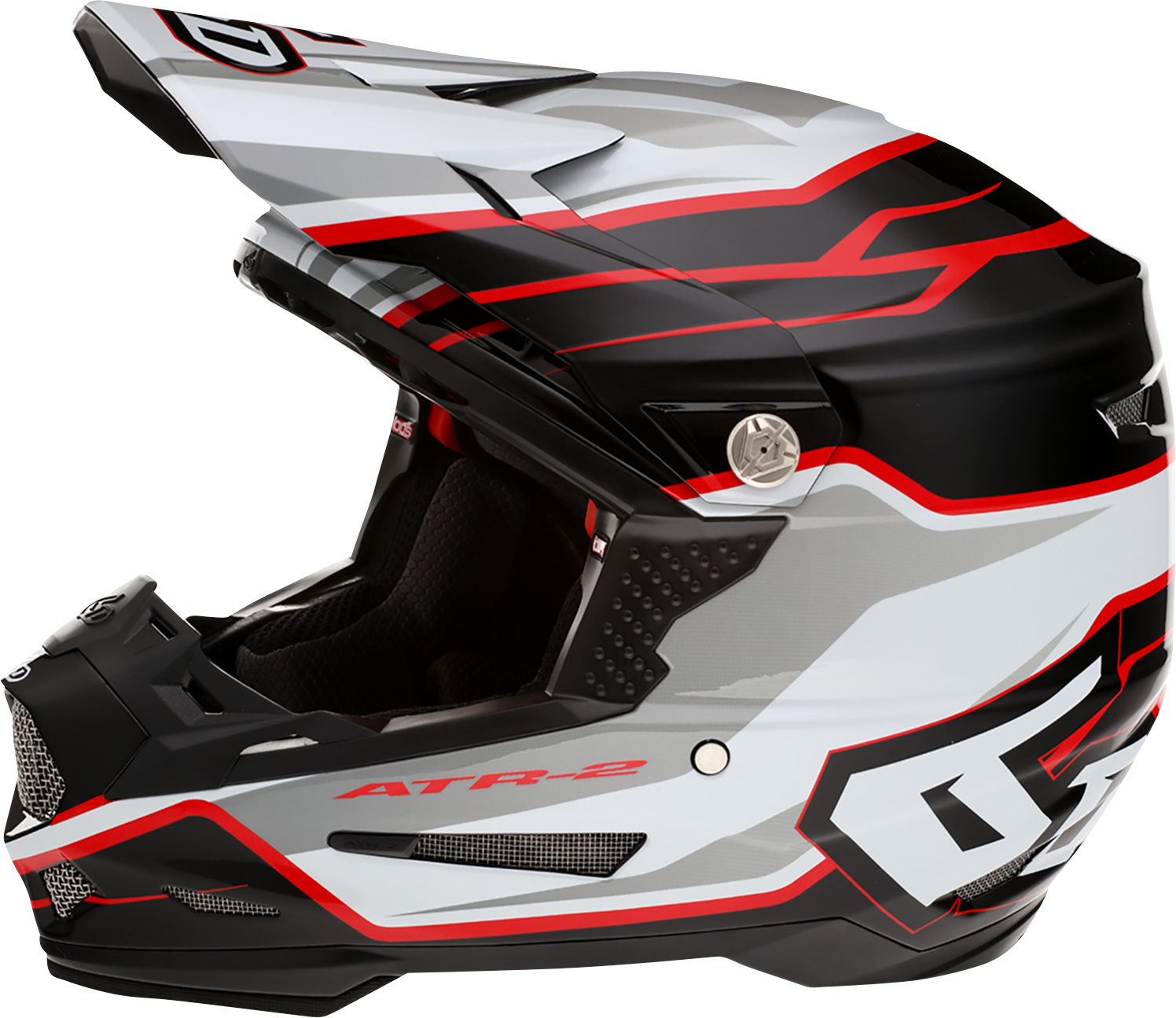 6D HELMETS ATR-2 Helmet - Phase - White/Red - XL 12-2838