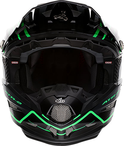 6D HELMETS ATR-2 Helmet - Phase - Black/Green - Medium 12-2846