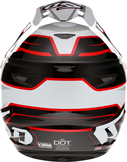 6D HELMETS ATR-2 Helmet - Phase - White/Red - Large 12-2837