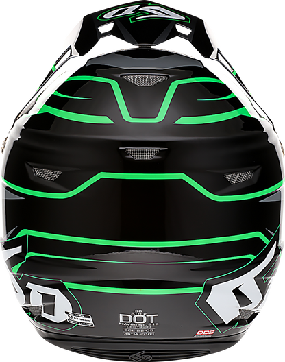 6D HELMETS ATR-2 Helmet - Phase - Black/Green - XS 12-2844