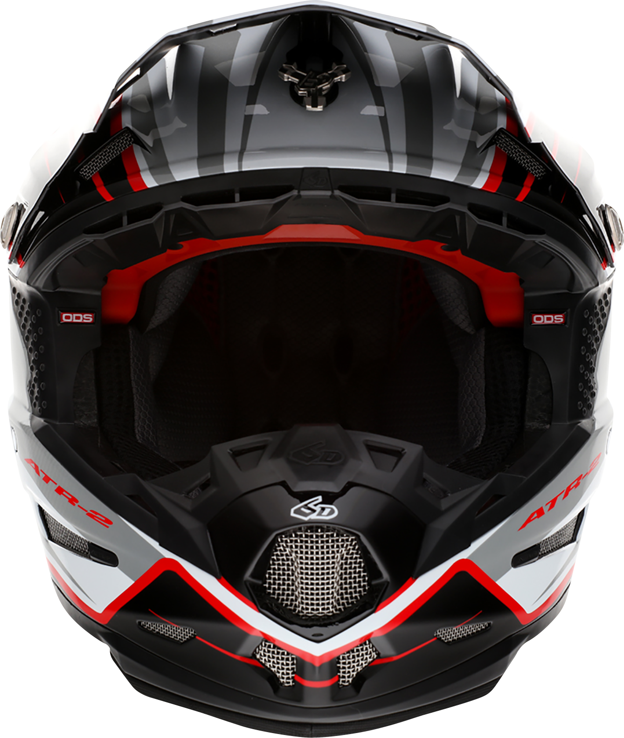 6D HELMETS ATR-2 Helmet - Phase - White/Red - Large 12-2837