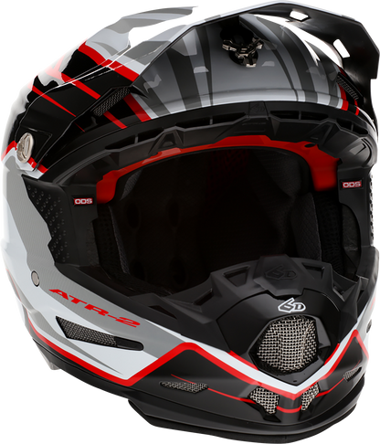 6D HELMETS ATR-2 Helmet - Phase - White/Red - XL 12-2838