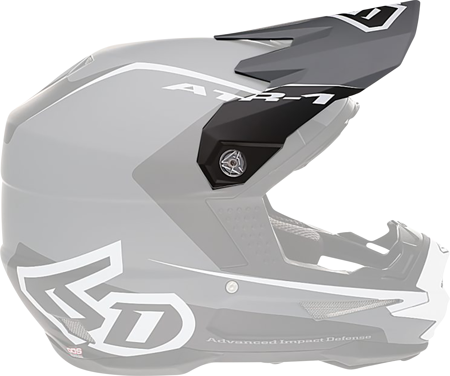 6D HELMETS ATR-1 Visor - Stealth - White 72-3732