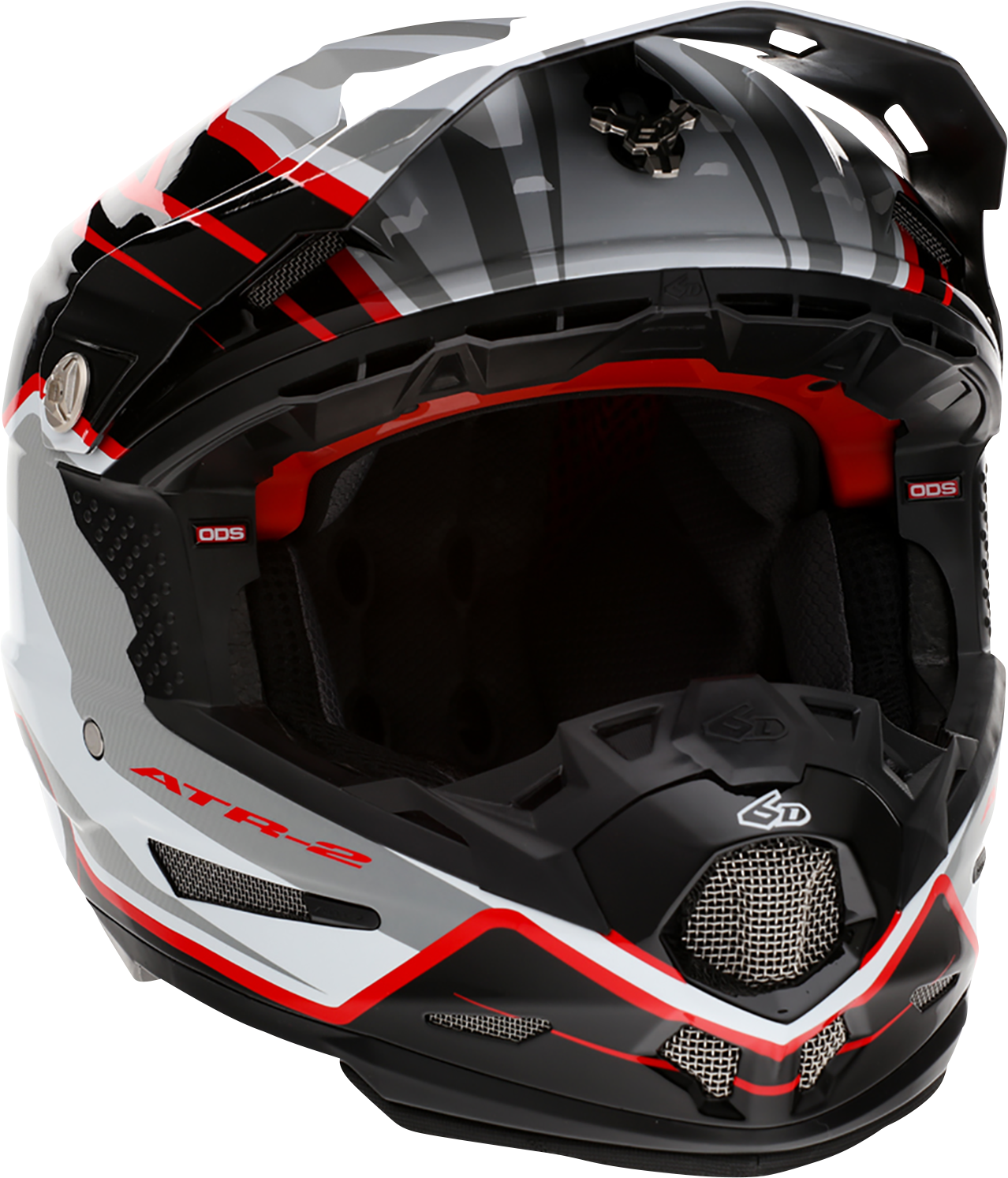 6D HELMETS ATR-2 Helmet - Phase - White/Red - Large 12-2837