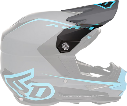 6D HELMETS ATR-1 Visor - Stealth - Cyan 72-3731