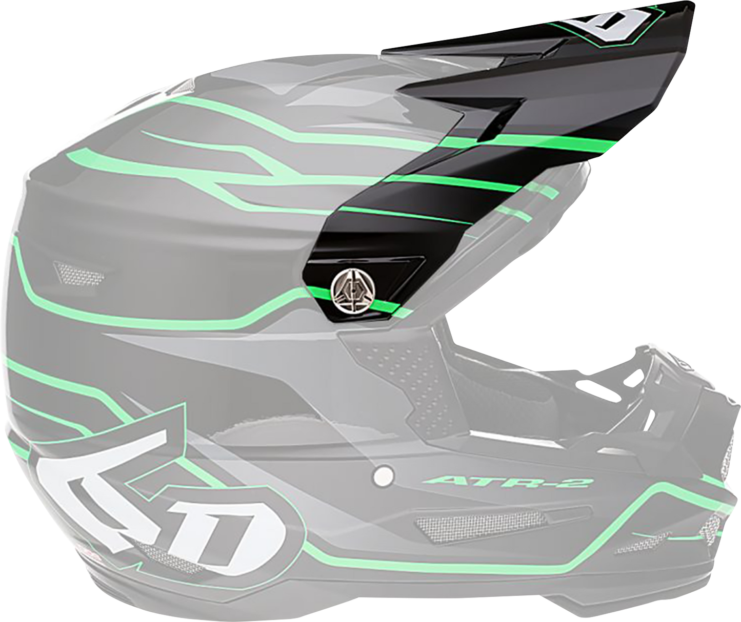 6D HELMETS ATR-2 Visor - Phase - Black Green 72-6101