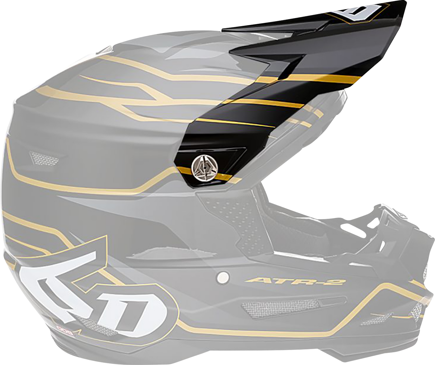 6D HELMETS ATR-2 Visor - Phase - Black Gold 72-6102