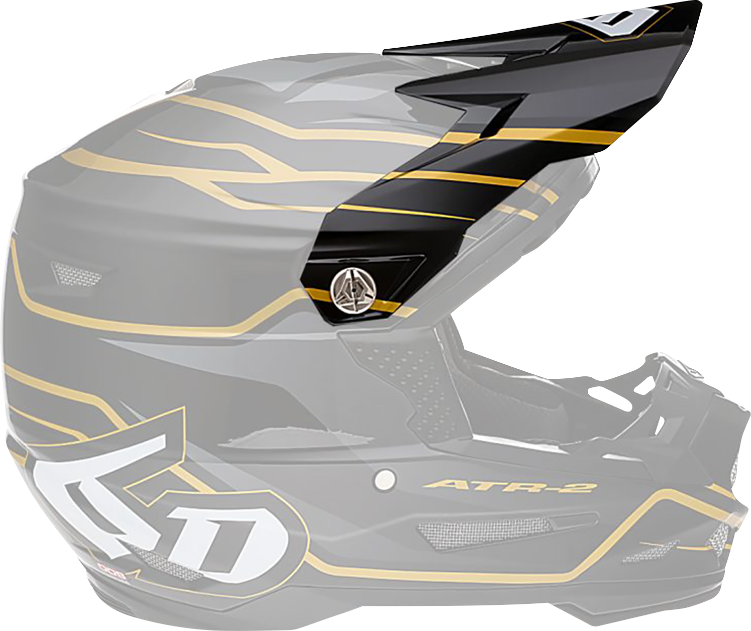 6D HELMETS ATR-2 Visor - Phase - Black Gold 72-6102
