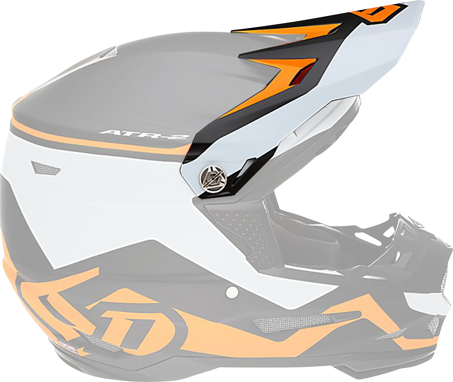 6D HELMETS ATR-2 Visor - Drive - Neon Orange 72-6098