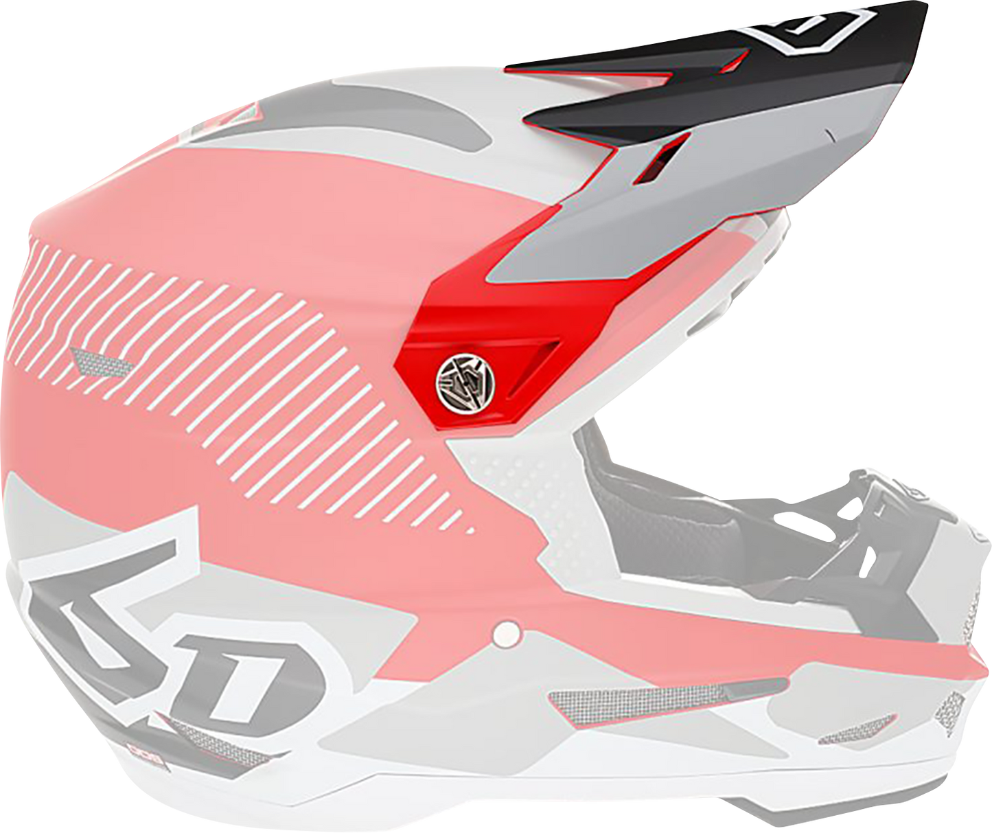 6D HELMETS ATR-2 Visor - Fusion - Red 72-6103