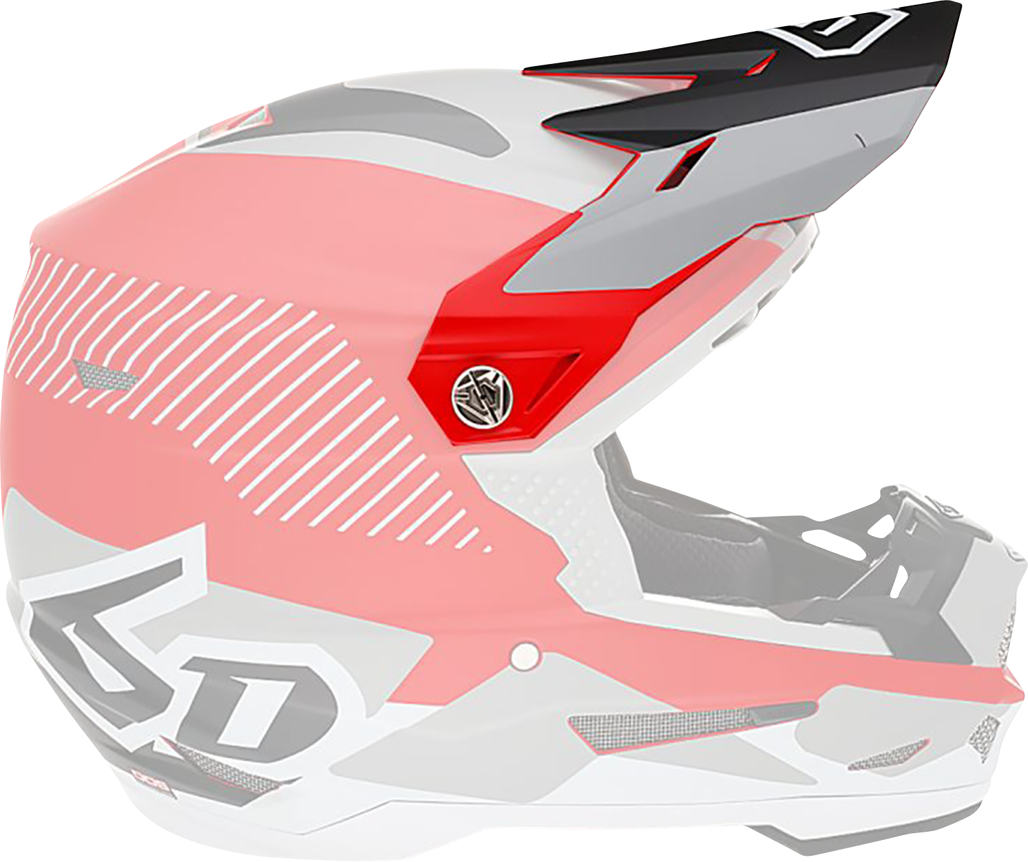 6D HELMETS ATR-2 Visor - Fusion - Red 72-6103