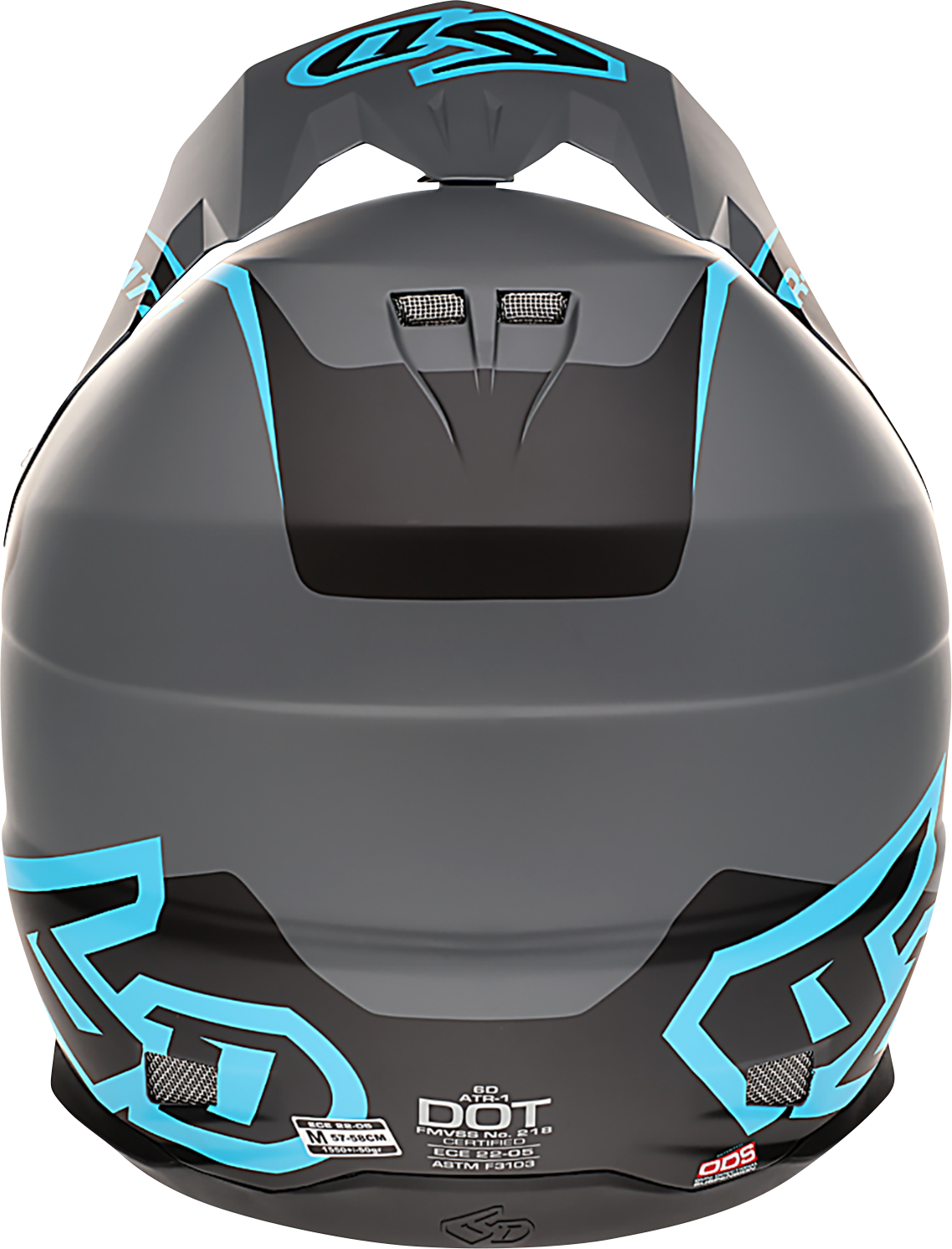 6D HELMETS ATR-1 Helmet - Stealth - Cyan - XS 10-4624