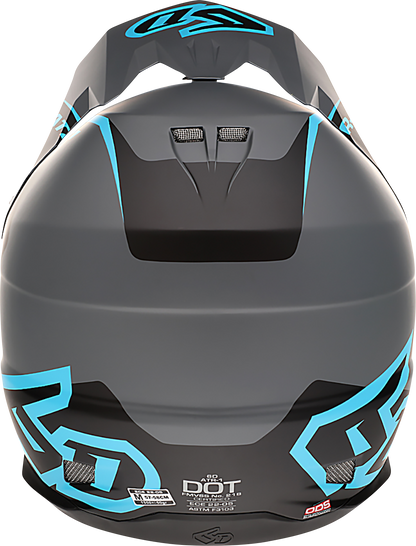 6D HELMETS ATR-1 Helmet - Stealth - Cyan - XS 10-4624