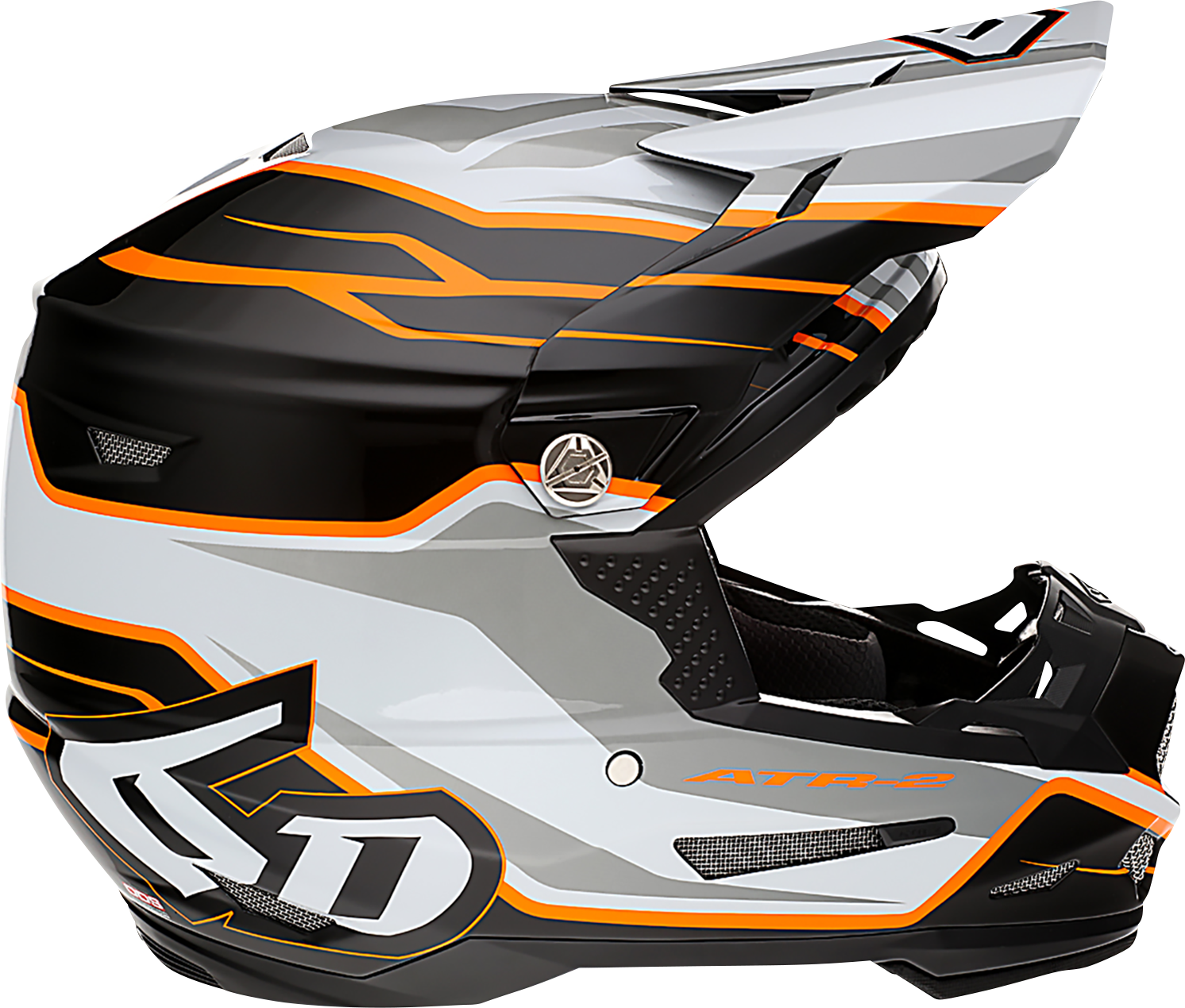 6D HELMETS ATR-2 Helmet - Phase - White/Orange - Small 12-2825