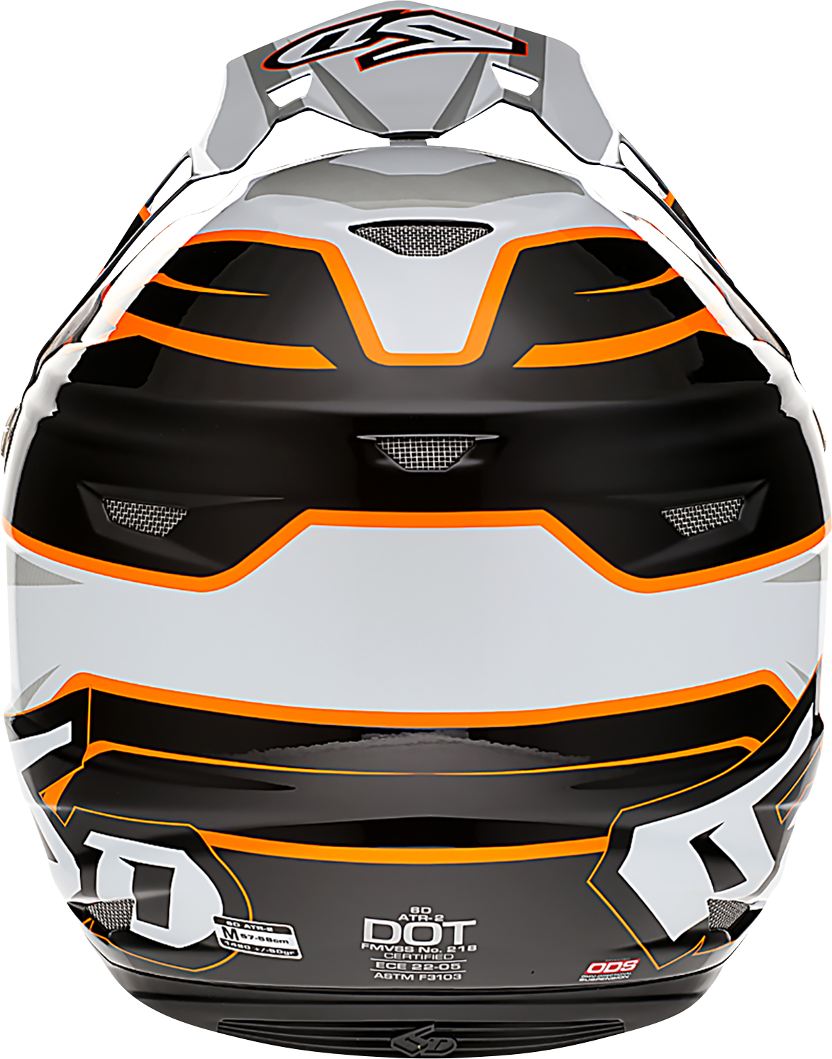 6D HELMETS ATR-2 Helmet - Phase - White/Orange - Small 12-2825