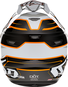 6D HELMETS ATR-2 Helmet - Phase - White/Orange - Small 12-2825