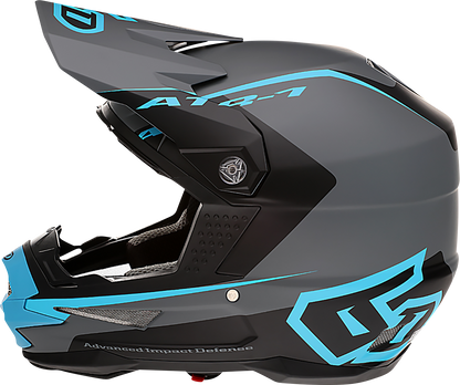 6D HELMETS ATR-1 Helmet - Stealth - Cyan - XS 10-4624