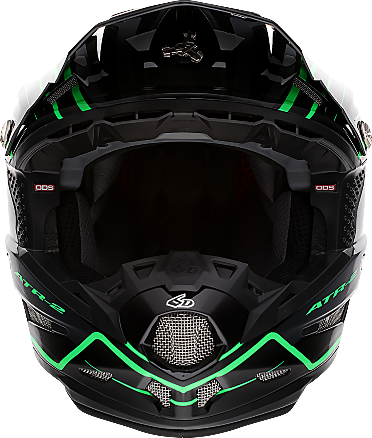 6D HELMETS ATR-2 Helmet - Phase - Black/Green - 2XL 12-2849