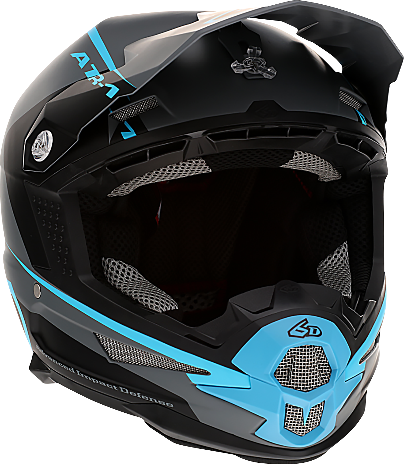 6D HELMETS ATR-1 Helmet - Stealth - Cyan - XS 10-4624