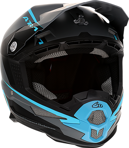 6D HELMETS ATR-1 Helmet - Stealth - Cyan - XS 10-4624
