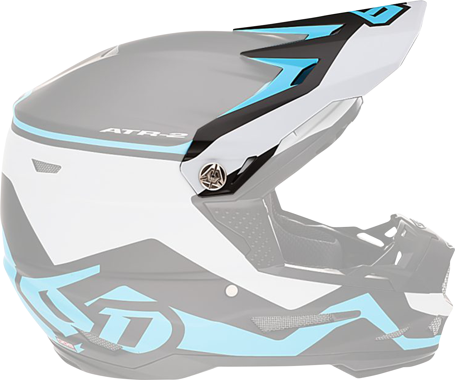 6D HELMETS ATR-2Y Visor - Drive - Cyan 72-4130