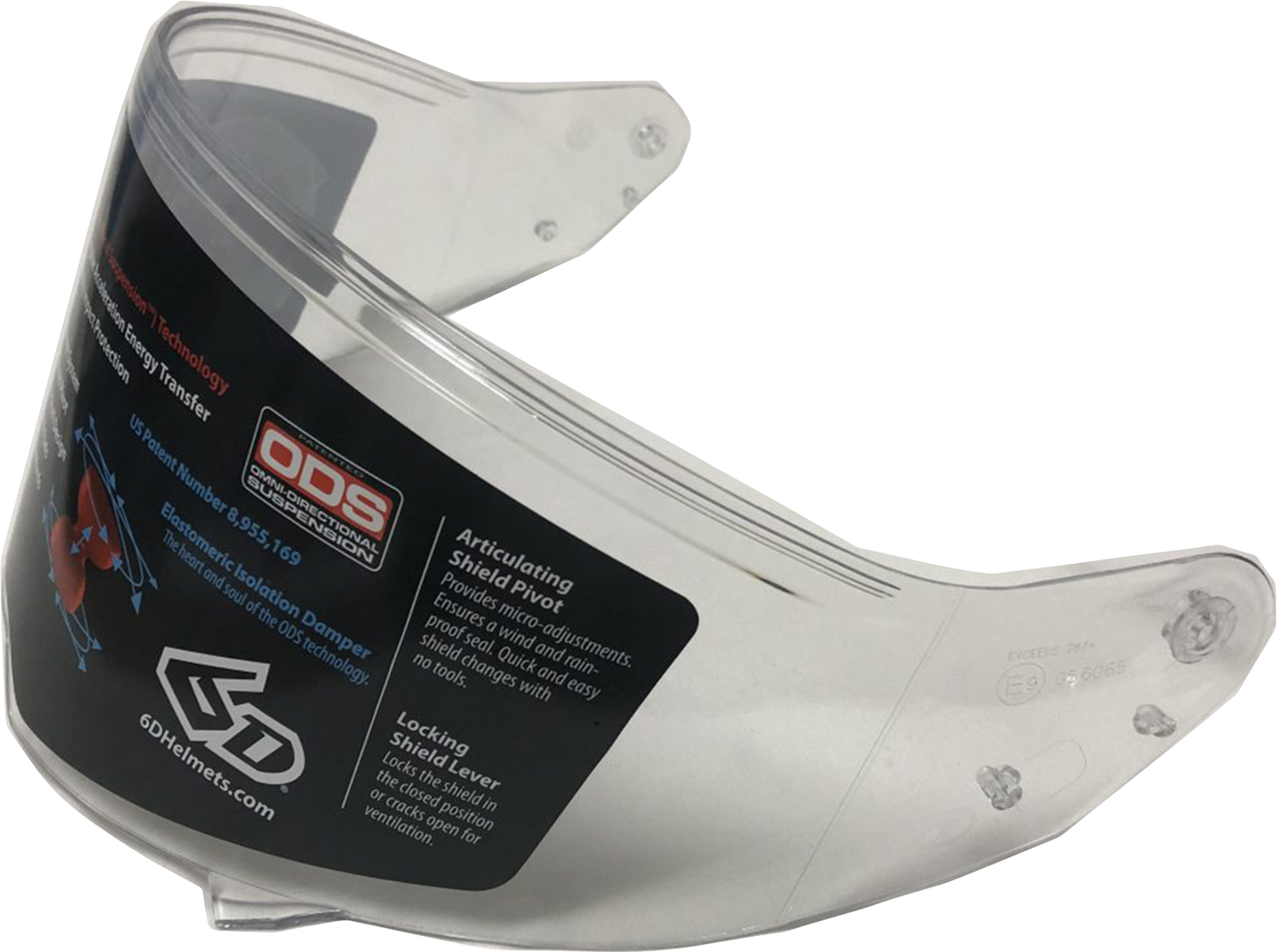 6D HELMETS ATS-1R Shield - Clear 82-5001