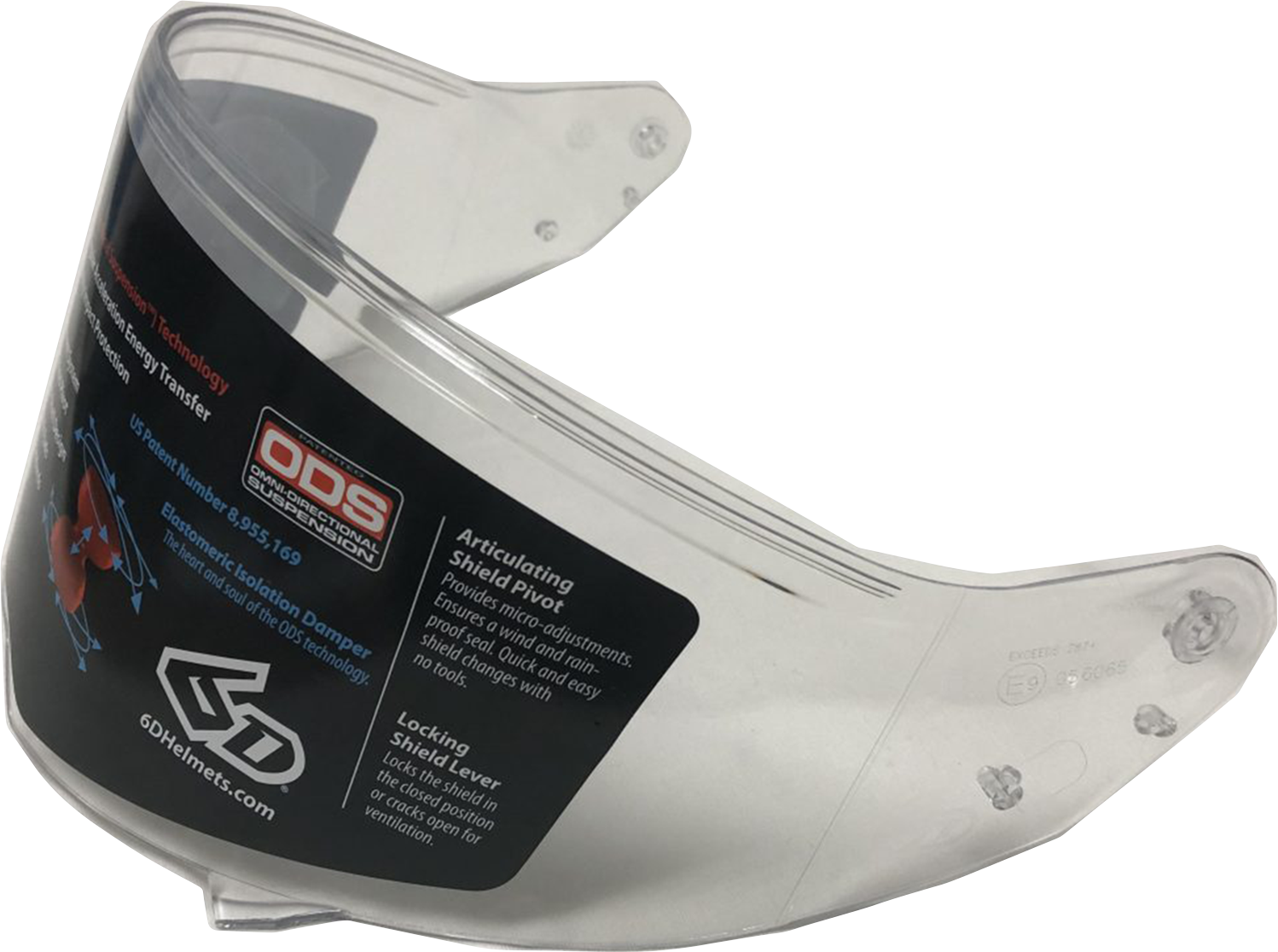 6D HELMETS ATS-1R Shield - Clear 82-5001