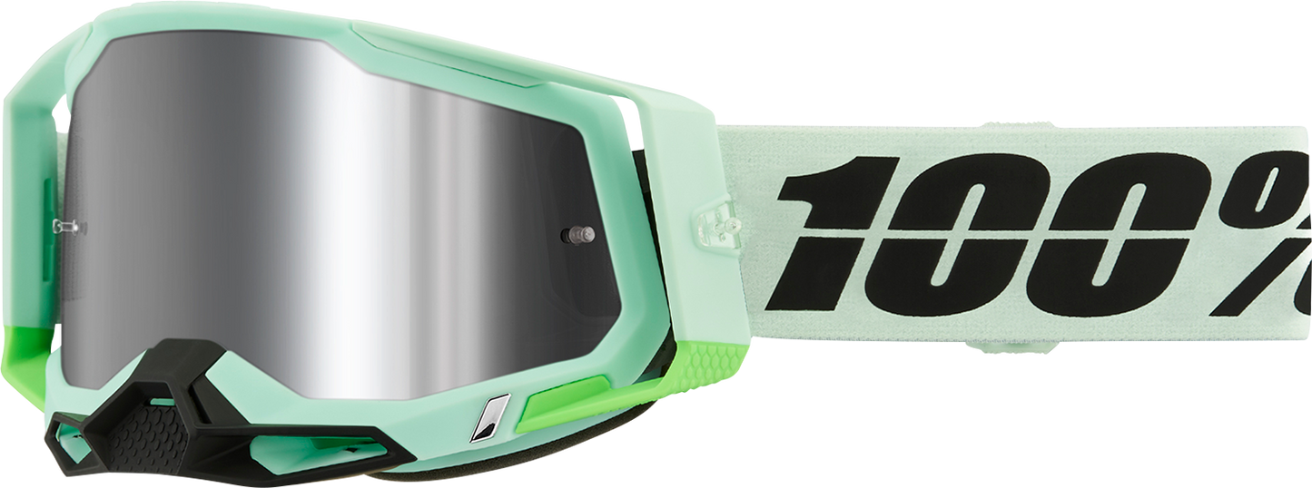 100% Racecraft 2 Goggle - Palomar - Silver Flash Mirror Lens 50010-00025
