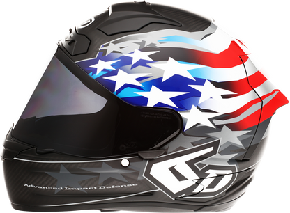 6D HELMETS ATS-1R Helmet - Patriot - Red/White/Blue - Small 30-0695