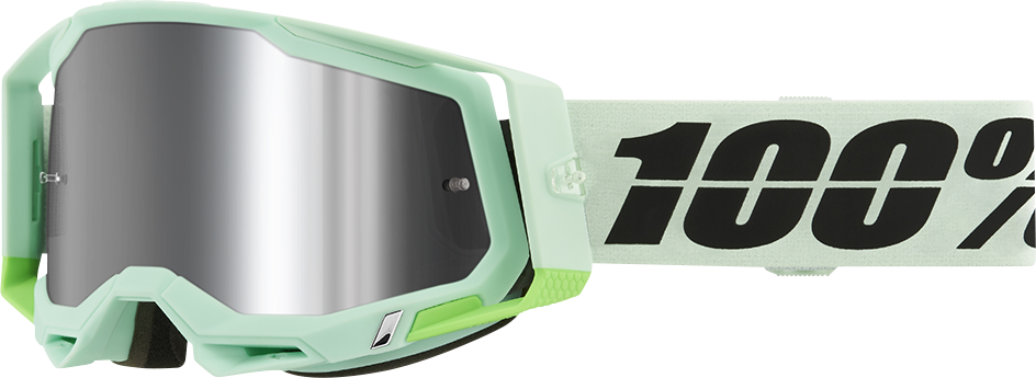 100% Racecraft 2 Goggle - Palomar - Silver Flash Mirror Lens 50010-00025