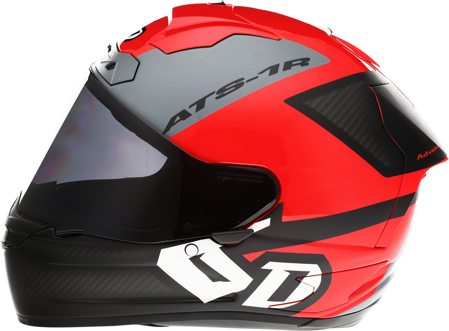 6D HELMETS ATS-1R Helmet - Wyman - Red/Gray - Small 30-0735