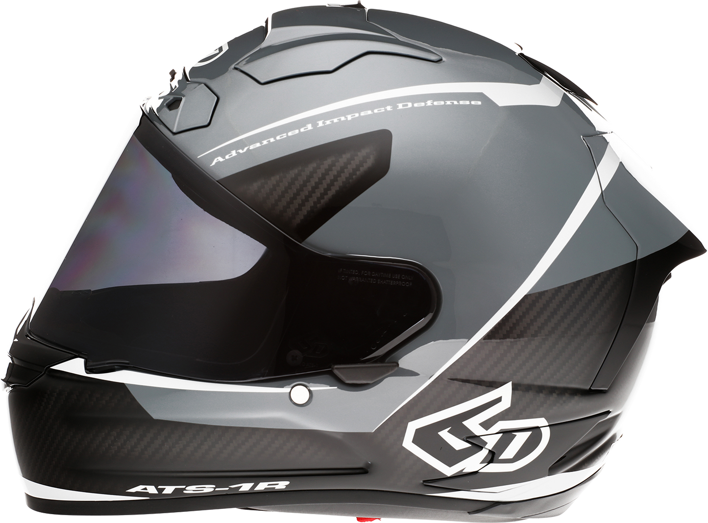 6D HELMETS ATS-1R Helmet - Alpha - Silver - Small 30-0585