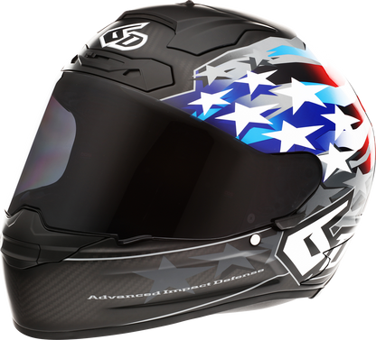 6D HELMETS ATS-1R Helmet - Patriot - Red/White/Blue - Small 30-0695