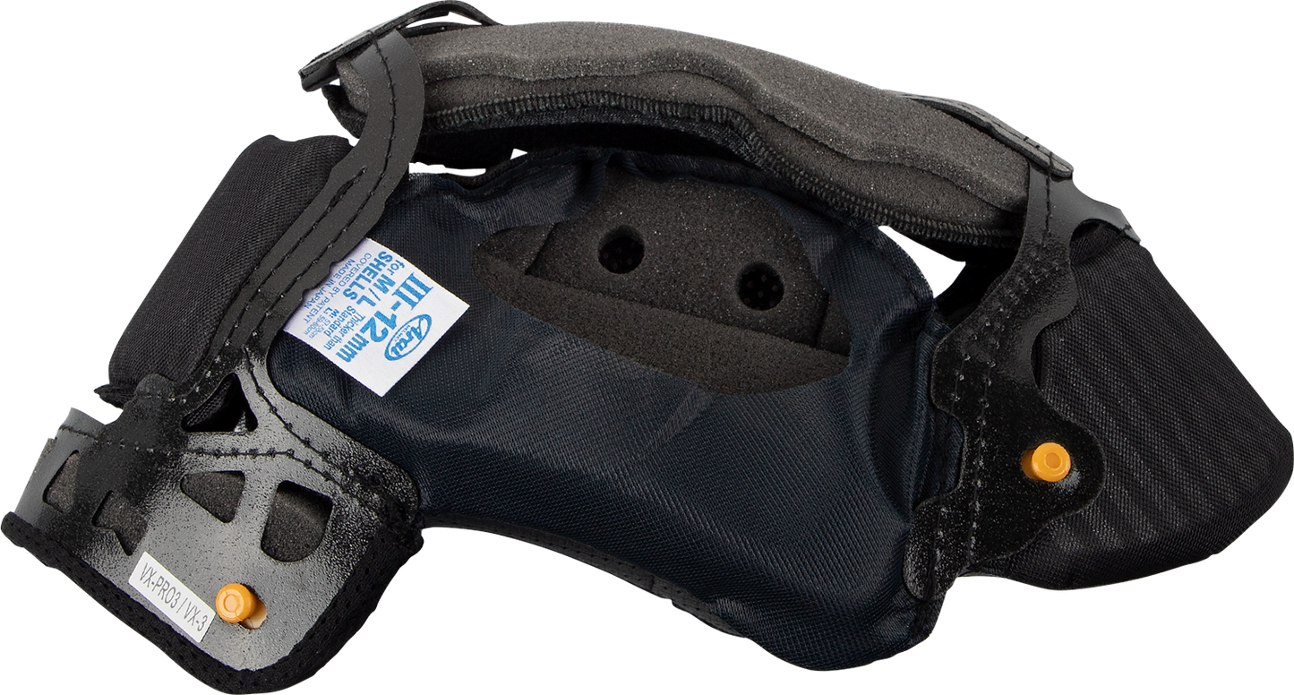 ARAI HELMETS XD-4/VX-Pro3/VX-Pro4 Interior Pad - III - 12 mm 07-5565
