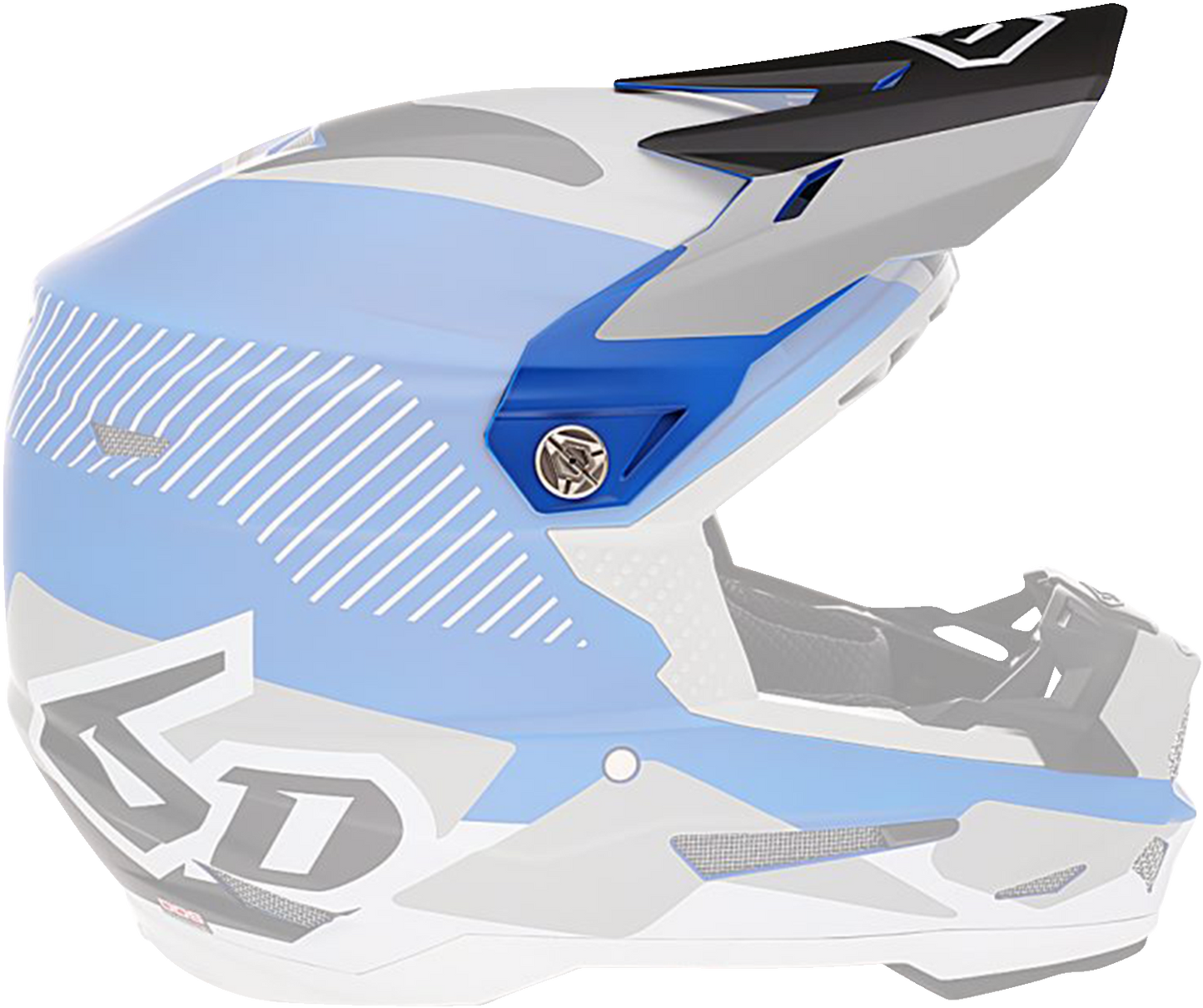 6D HELMETS ATR-2 Visor - Fusion - Blue 72-6105