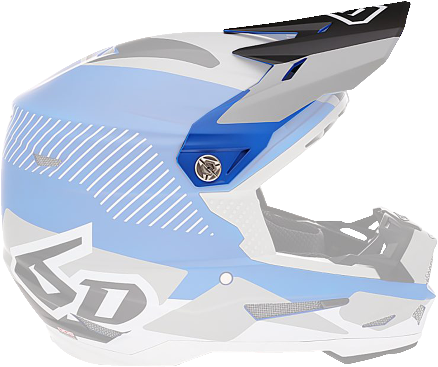 6D HELMETS ATR-2 Visor - Fusion - Blue 72-6105