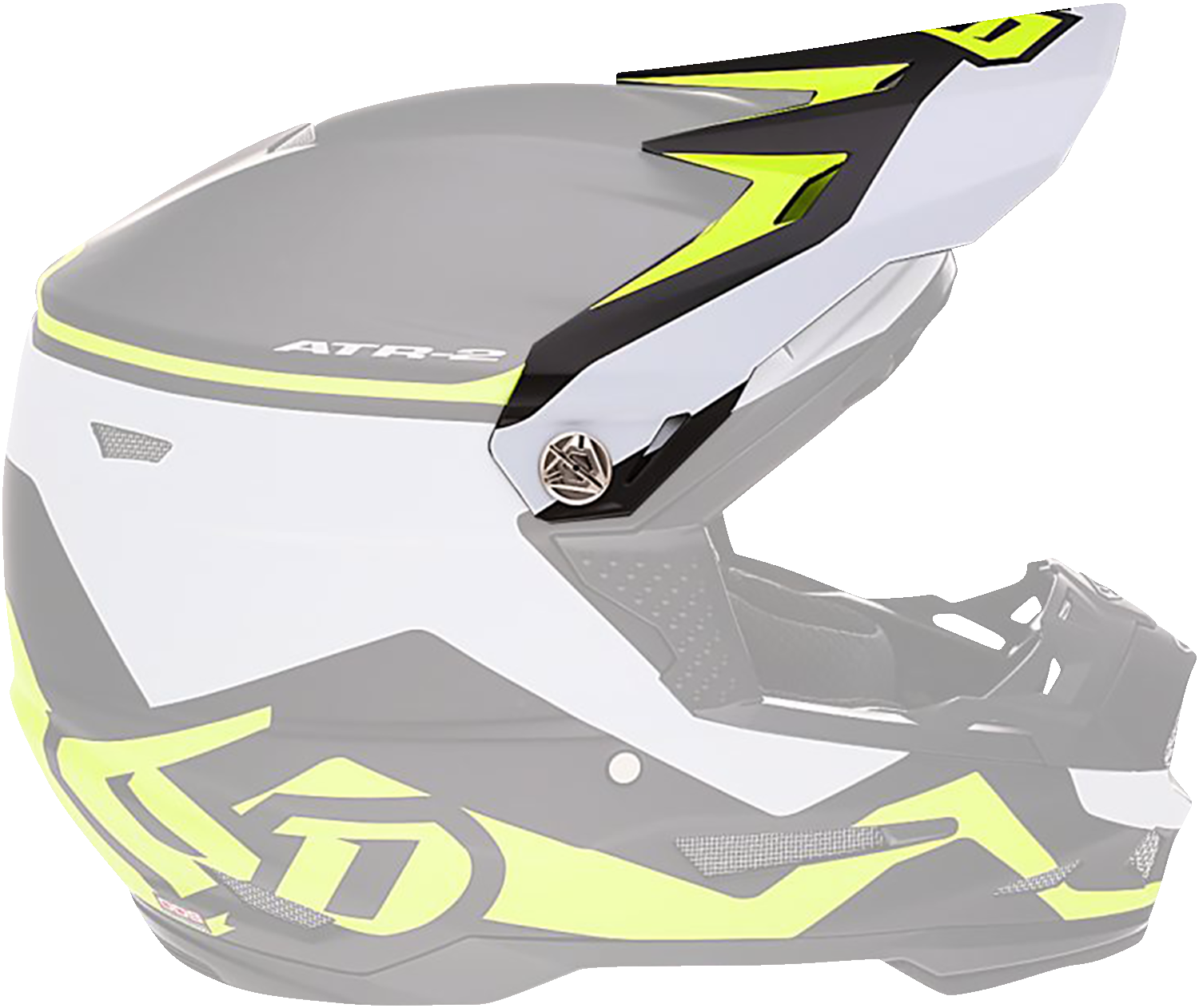 6D HELMETS ATR-2Y Visor - Drive - Neon Yellow 72-4134