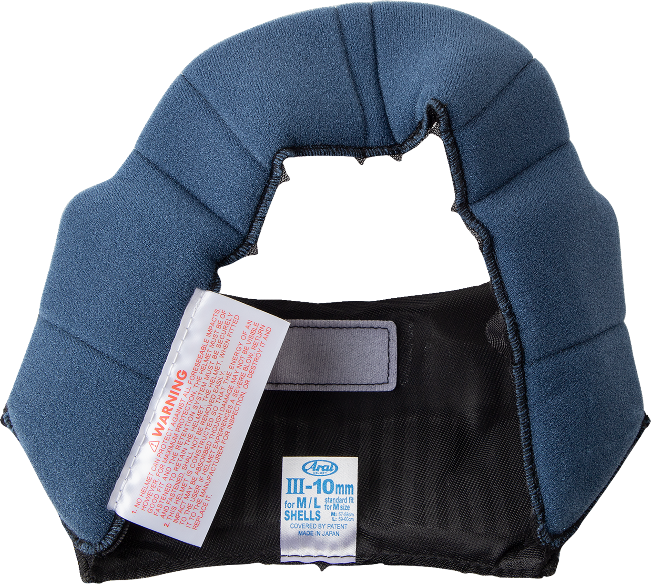 ARAI HELMETS Regent-X Interior Pad - EP III - 10 mm 075850