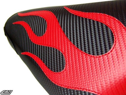 LUIMOTO (Flame) Rider Seat Covers for the HONDA CBR900RR (92-99)