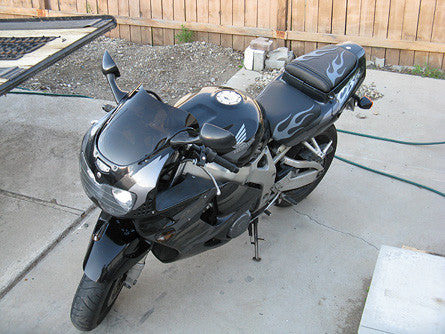 LUIMOTO (Flame) Passenger Seat Covers for the HONDA CBR900RR (92-99)